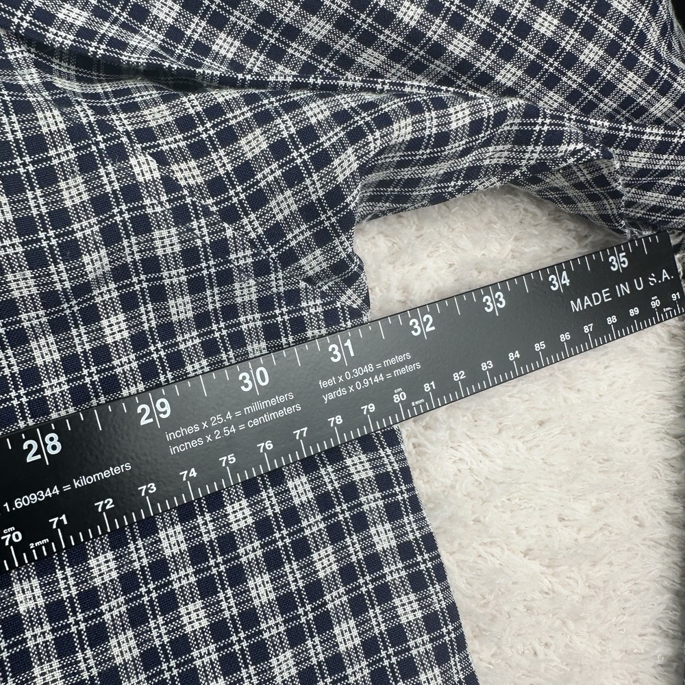 South Pole Mens Button Shirt 4XL Black Plaid Long Sleeve Y2K Big & Tall - Picture 6 of 9
